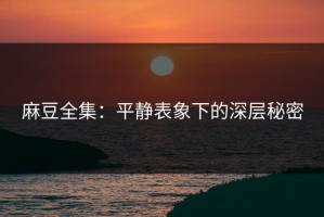 麻豆全集：平静表象下的深层秘密