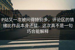 P站又一次被问得特别多，评论区的情绪比作品本身还猛，这次真不是一句巧合能解释