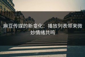 麻豆传媒的新变化：播放列表带来微妙情绪共鸣