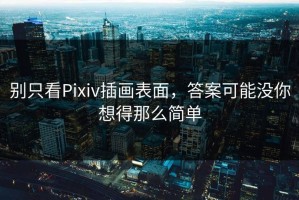 别只看Pixiv插画表面，答案可能没你想得那么简单
