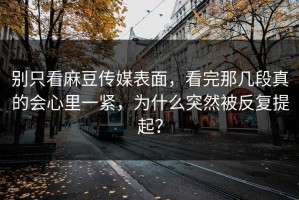 别只看麻豆传媒表面，看完那几段真的会心里一紧，为什么突然被反复提起？