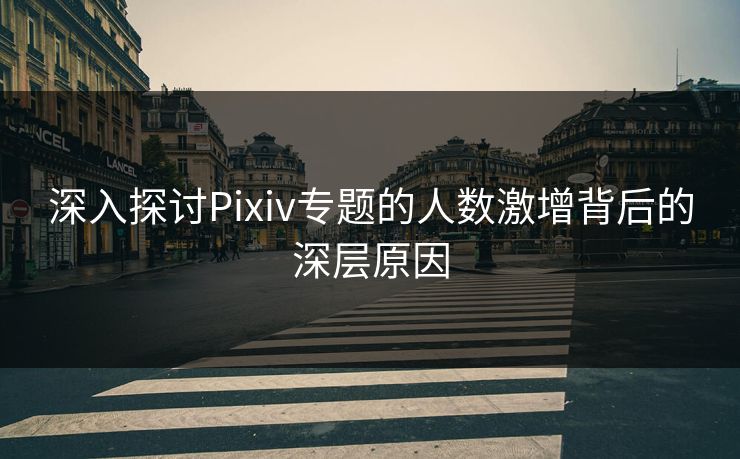 深入探讨Pixiv专题的人数激增背后的深层原因 深入探讨Pixiv专题的人数激增背后的深层原因